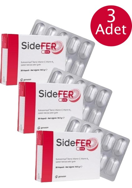 Sidefer 30 Kapsül 3 Adet