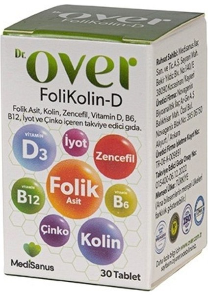 Dr. Over Folikolin D 30 Tablet