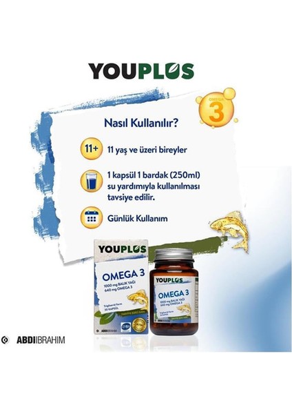 Youplus Omega 3 30 Kapsül 3 Adet modelleri