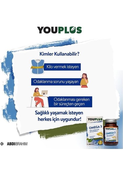 Youplus Omega 3 30 Kapsül 3 Adet fırsatları