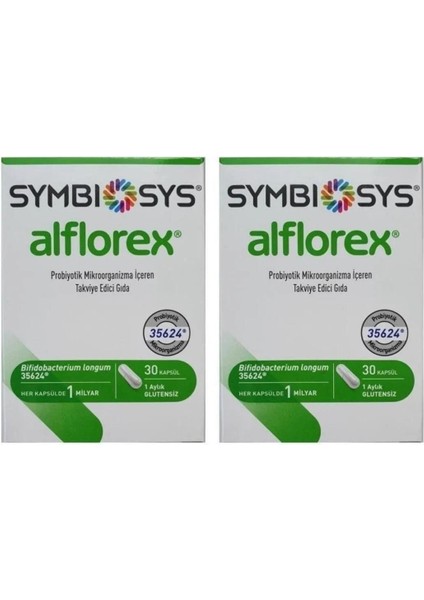 Symbiosys Alflorex Probiyotik 30 Kapsül 2 Adet