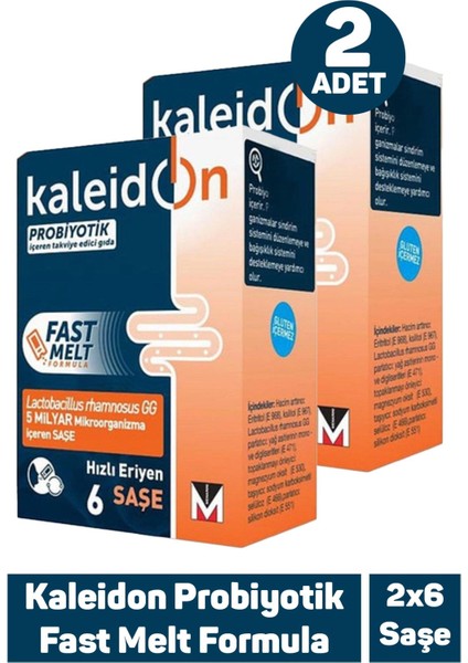 Kaleidon Probiyotik Fast Melt Formula 6 Saşe 2 Adet