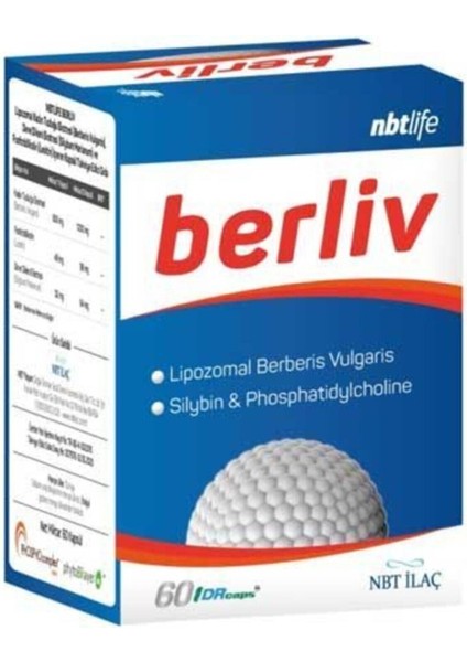Nbt Life Berliv Lipozamal Berberin 60 Kapsül fiyatları