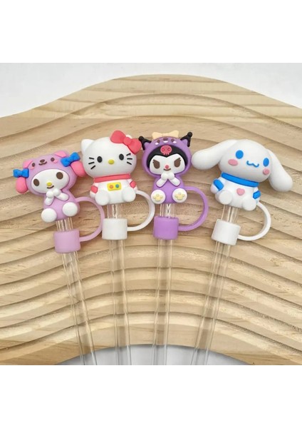 Sanrio Kuromi My Melody Cinnamoroll Pipet Tıpası Quencher Pipet Tıpası Kuromi Pipet Tıpası