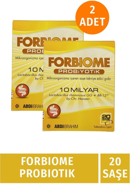 Forbiome Probiyotik 20 Saşe 2 Adet