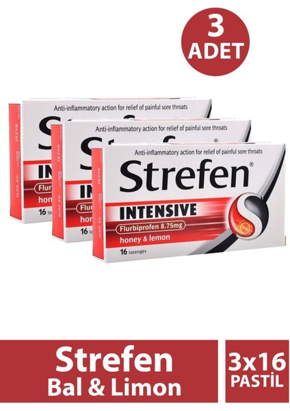 Strefen Bal & Limon 16 Pastil 3 Adet