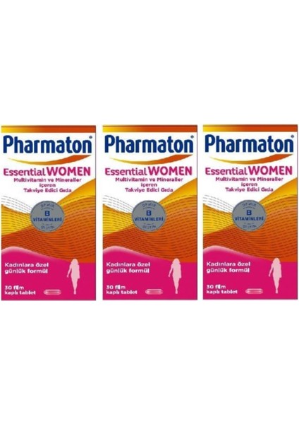 Pharmaton Essential Women 30 Tablet 3 Adet