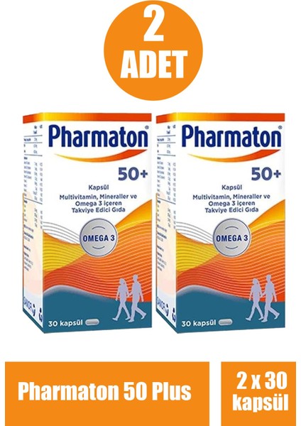 Pharmaton 50 Plus 30 Kapsül 2 Adet