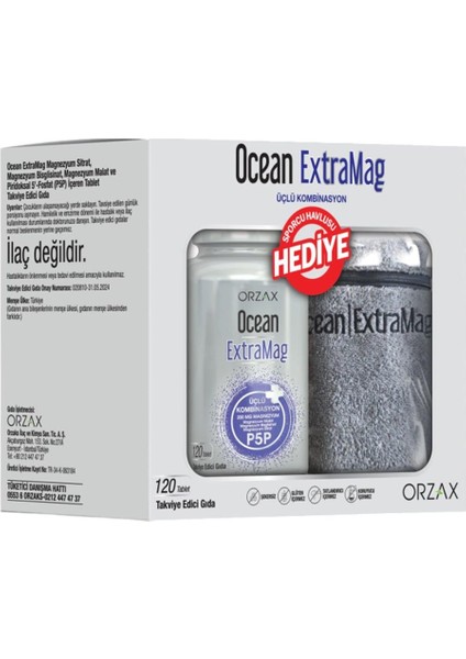 Ocean Extramag 120 Tablet + Sporcu Havlu Hediyeli