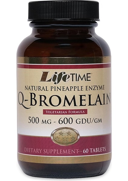 Life Time Q-Bromelain 60 Tablet