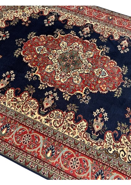 El Dokuma Sıfır Ladik Halısı 215X280 Lacivert Yün Salon Halısı