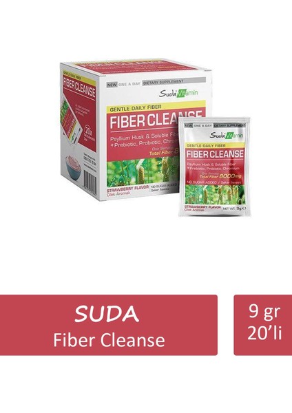 Suda Vitamin Fiber Cleanse 9 gr 20'li