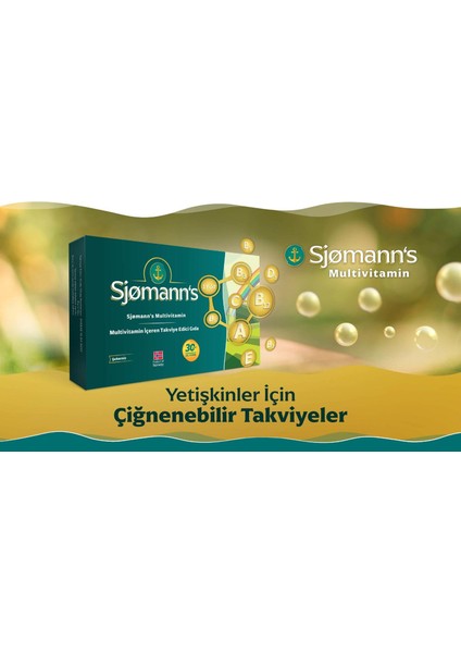 Sjomann's Multivitamin Çiğnenebilir Jel 30 Tablet 2 Adet fiyatları