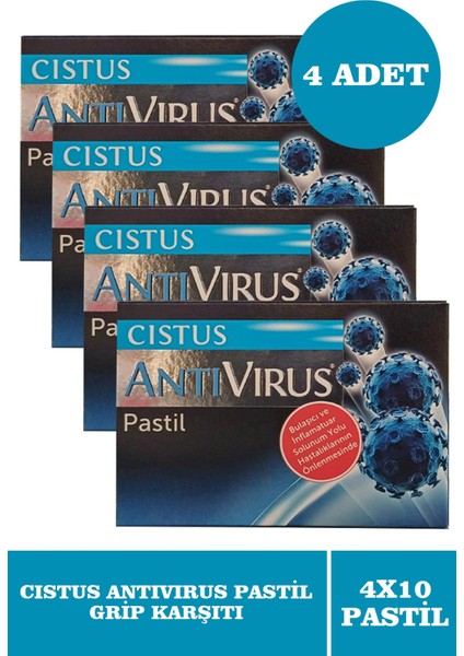 Antivirus Pastil 10'lu 4 Adet