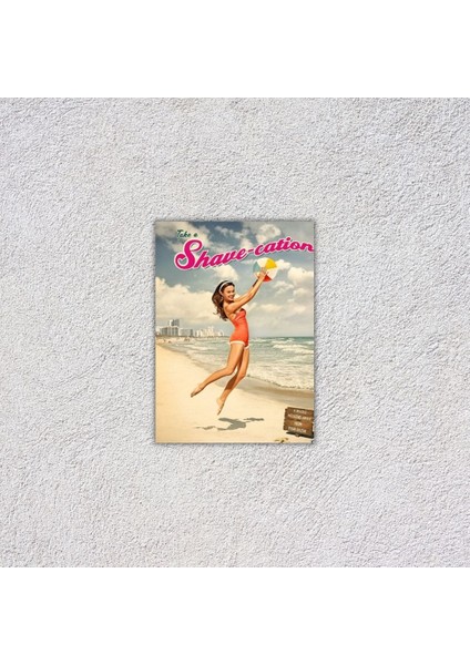 Avrupa Güzelleri Tasarımlı Retro 20 x 28 cm Mdf Duvar Dekorasyon Posteri fırsatları