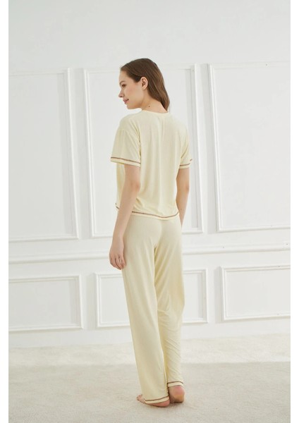 Kaşkorse Ayçiçeği Pijama Takımı