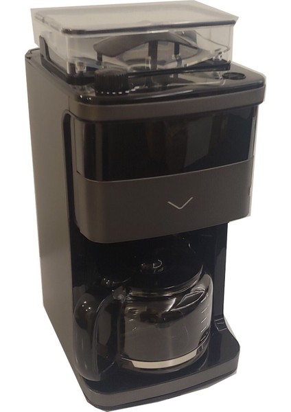 Taze Plus Dark Inox Öğütücülü Filtre Kahve Makinası