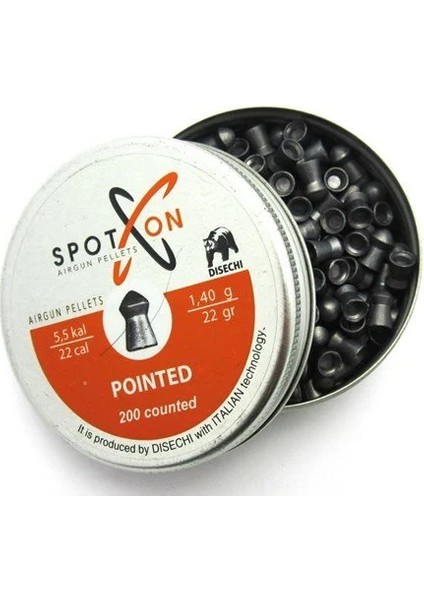 Pointed 1,4gr-22 Grain-5,5 mm Havalı T. Saçması