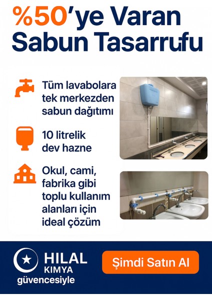 Merkezi Sistem Depolu Sabunluk Sistemi 10LT Butonlu 2 Musluklu Pembe