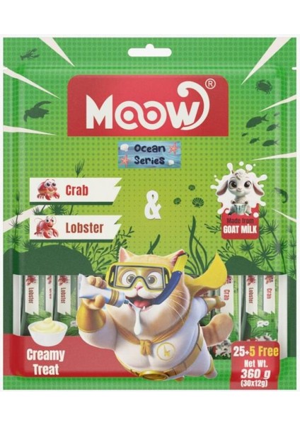 Yengeçli&ıstakozlu Keçi Sütlü 12GR x 30'lu Kedi Krema Ödülü