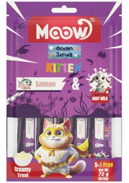 Somonlu Keçi Sütlü 12GR x 6 Adet Yavru Kedi Krema Ödülü