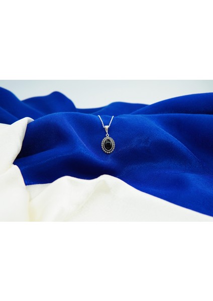 Oltutaşı Yuvarlak Taşlı Gümüş Kolye modelleri