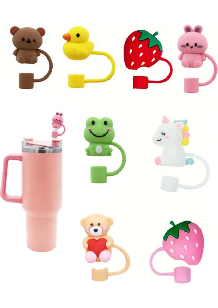 Quencher ve Yeni Nesil Pipetli Termos Uyumlu Sızdırmaz Set + 1 Adet Pipet Tıpası Pipet Koruyucu