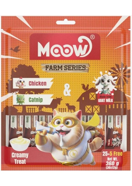 Tavuklu&kedi Naneli Keçi Sütlü 12GR x 30'lu Kedi Krema Ödülü