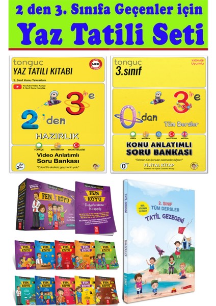 2'den 3'e Hazırlık Model Şahane Yaz Tatil Seti 10'lu Hikaye 3. Sınıfa Geçiş Seti