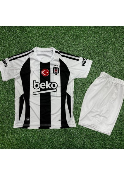 Beşiktaş 2024/25 Gedson Fernandes Yeni Sezon Iç Saha Çocuk Forması 4lü Set