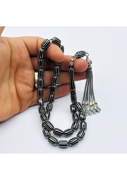 Kapsül Kesim Karpuz Dilimi İşlemeli Erzurum Oltu Taşı Tesbih fiyatları