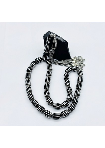 Kapsül Kesim Karpuz Dilimi İşlemeli Erzurum Oltu Taşı Tesbih fırsatları