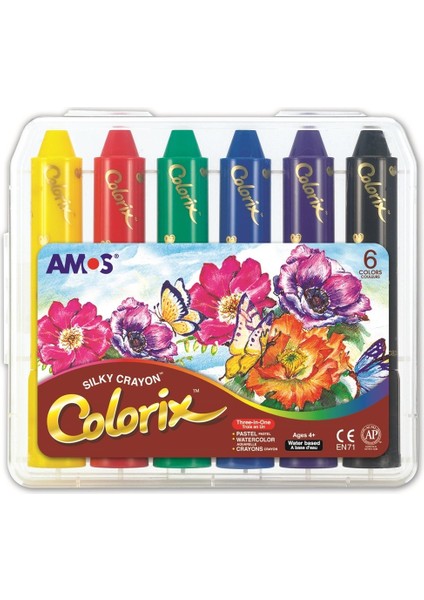 Colorix 3in1 Aquarelle Pastel Boya 6 Renk CRX5PC6