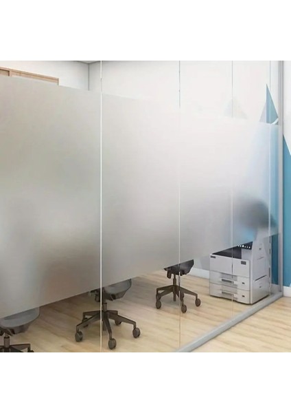 Büro Ev Ofis Yazlık Için 500X60CM Uv Güneş Işığı Engelleyici Buzlu Cam Filmi