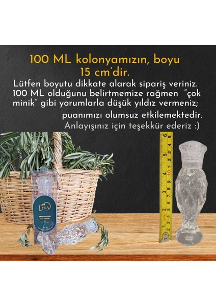 Lyna Zeytin Çiçeği Kolonyası 100 ml Pet Şişe 60 Derece