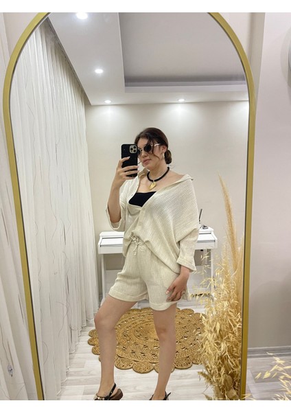 Ryjah Keten Gömlek Şort Takım fiyatları