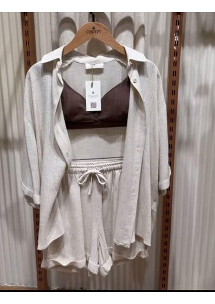 Ryjah Keten Gömlek Şort Takım modelleri