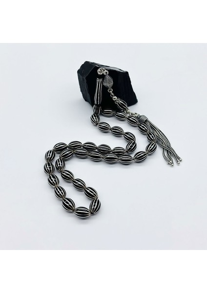 12 Li Karpuz Dilimi İşlemeli Erzurum Oltu Taşı Tesbih fırsatları