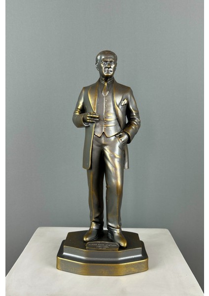Mustafa Kemal Atatürk Biblo Heykel 30CM x 13CM