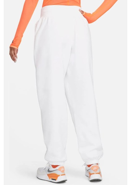 Sportswear Phoenix Fleece Oversize High Rise Pants Kadın Oversize Yüksek Belli Şardonlu Eşofman Altı Beyaz fiyatları