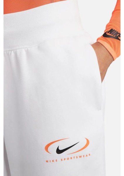 Sportswear Phoenix Fleece Oversize High Rise Pants Kadın Oversize Yüksek Belli Şardonlu Eşofman Altı Beyaz fırsatları