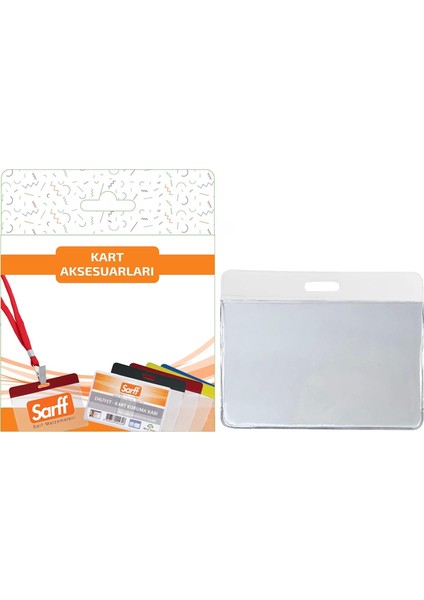 9.5x7.5cm Beyaz Kart Poşeti Blister - 10ADET
