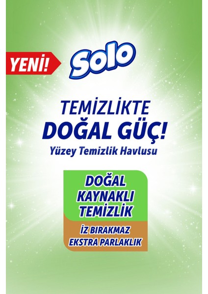 Solo Temizlikte Doğal Güç Beyaz Sabun Ferahlığı Yüzey Temizlik Havlusu 100 Yaprak 6 Adet