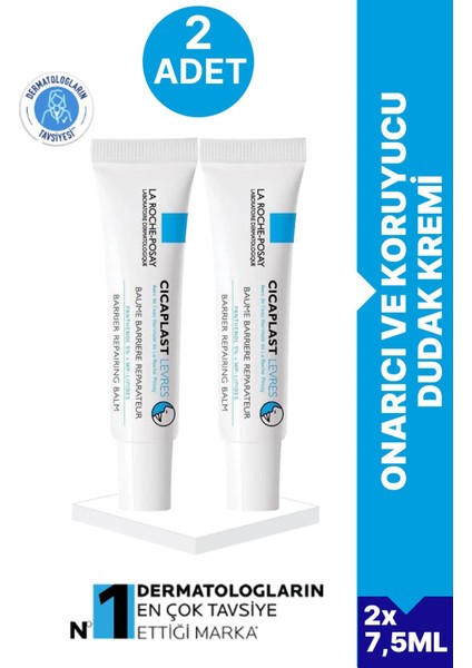 La Roche Posay Cicaplast Levres B5 7,5 ml 2 Adet