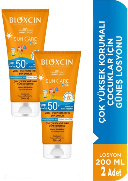 Bioxcin Suncare Kids Losyon SPF50 200 ml 2 Adet