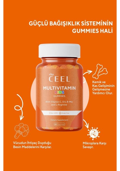 Vita Ceel Kids Multivitamin 60 Gummies fiyatları