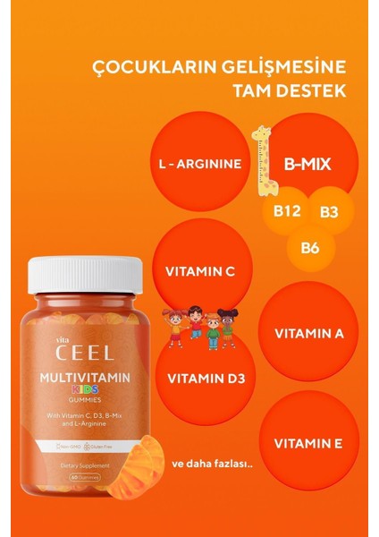 Vita Ceel Kids Multivitamin 60 Gummies indirimleri