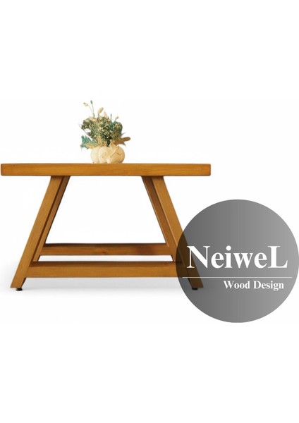Neoz Doğal Ahşap Ofis Sehpa-50-50
