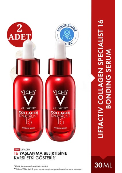 Vichy Liftactiv Collagen Specialist 16 Bonding Serum 30 ml 2 Adet
