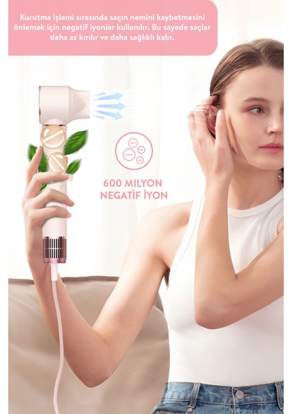 Pro Compact Uzun Multi-Styler Hava Üfleme 5in1 Saç Şekillendirici Bldc Motor SHD-1719